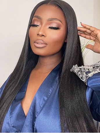 Light Yaki Straight Tape-In Hair Extensions | 100% Human Hair | Natural Black 1B# | 20pcs per Set