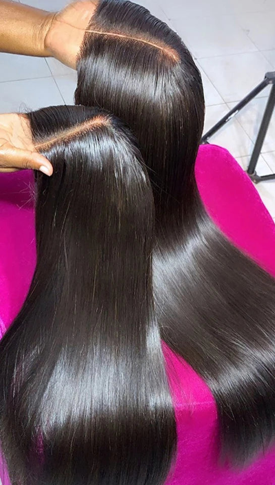 Glueless Long Lace Front Wig – 100% Human Hair, 26+ Inches, Natural Look, Tangle-Free, Ready-to-Wear