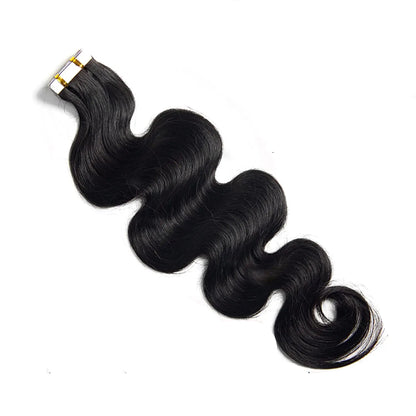 Virgin Body Wave Tape-In Human Hair Extensions | 100% Real Virgin Hair | Soft, Natural Look | Reusable & Long-Lasting