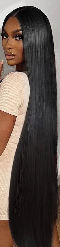 Premium Straight Human Hair Bundles - 100% Natural, Machine Double Weft, Perfect for Weaving