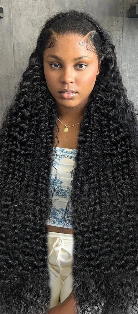 26-Inch Deep Wave Lace Front Wig – 100% Human Hair