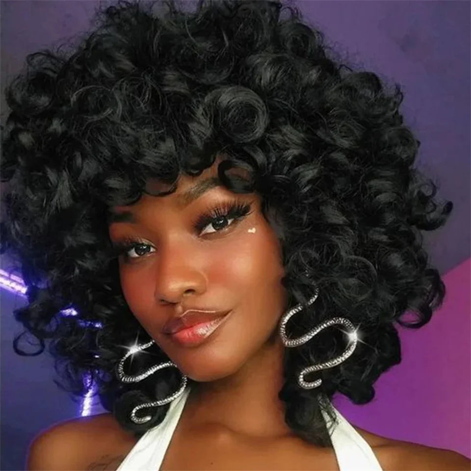 Jerry Curl Human Hair Wig - Natural Texture, Average Cap Size, Dye-Friendly