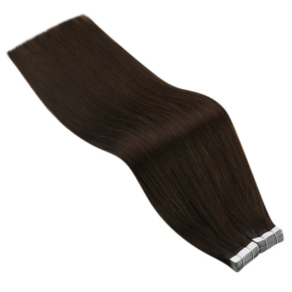 Ugeat Tape In Hair Extensions – 100% Real Human Hair, 12" to 24" Straight, Seamless Skin Weft, Balayage, Reusable, Fast Shipping