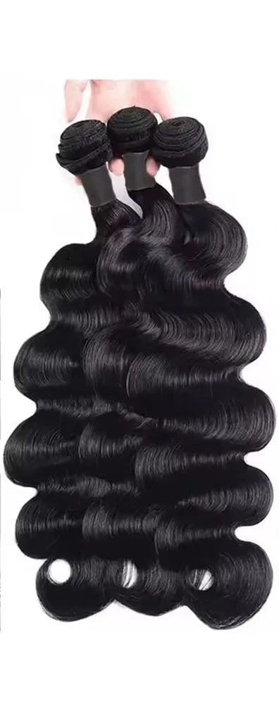 Premium Body Wave Human Hair Bundles with 13x4 Lace Frontal – 100%  Hair, Full Coverage, Natural Black