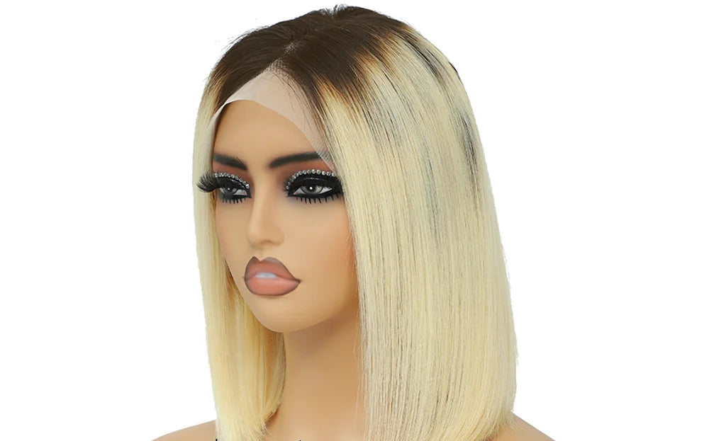 Straight Bob Lace Front Wig – 13x4 Frontal, HD Transparent Lace, Restyle & Curlable, 100% Human Hair