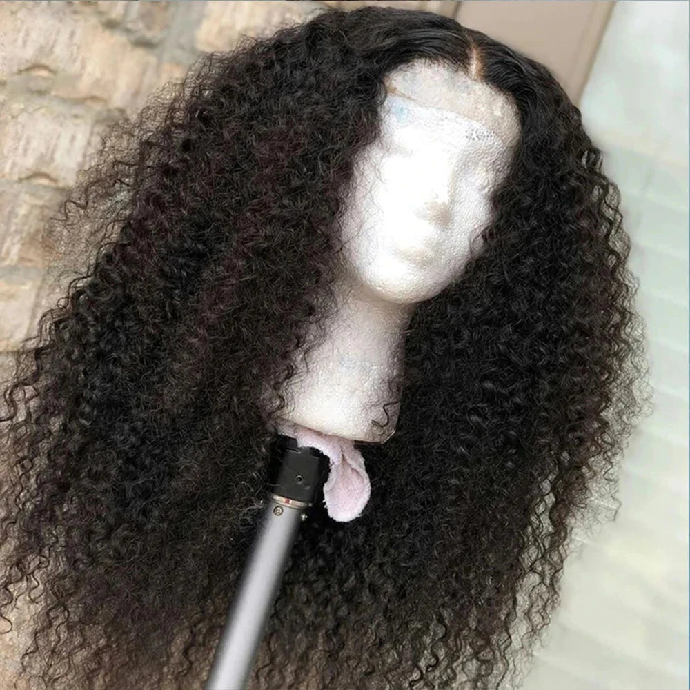 Curly T-Part Glueless Synthetic Lace Wig – Natural Light Brown Lace for Daily Use