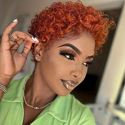 Curly Lace Frontal Wig – 100% Human Hair, Natural Look, No Chemicals