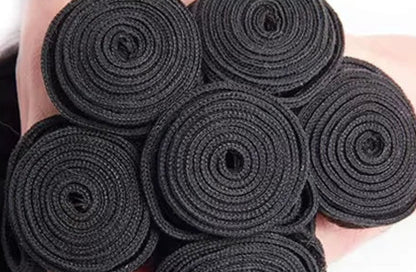 Kinky Curly Human Hair Weaving Extensions - Double Machine Weft, Permed, Suitable for Darker Colors