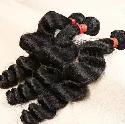 Loose Deep Human Hair Extensions - Sew-In, Year-Round Style, Bleach & Dye Ready