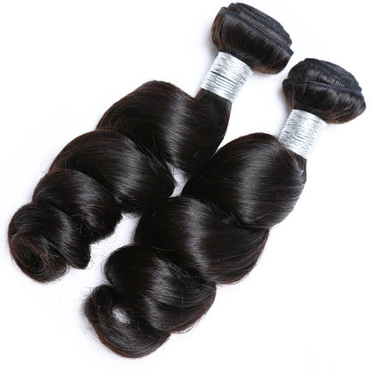 Vallbest Loose Wave Human Hair Bundles – 100% Virgin Hair, 1/3/4 PCS, Tangle-Free & Restyleable