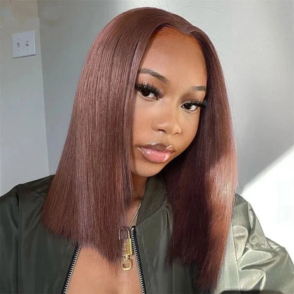 13x4 HD Lace Front Bob Wig – Straight Remy Vietnamese Hair, Pre-Plucked, 180% Density, Glueless, Multiple Colors