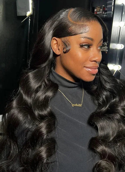 Body Wave 360 Lace Frontal Wig – 13x6 Transparent Lace, 26+ Inch, Pre-Plucked Hairline with Baby Hair, 180% Density