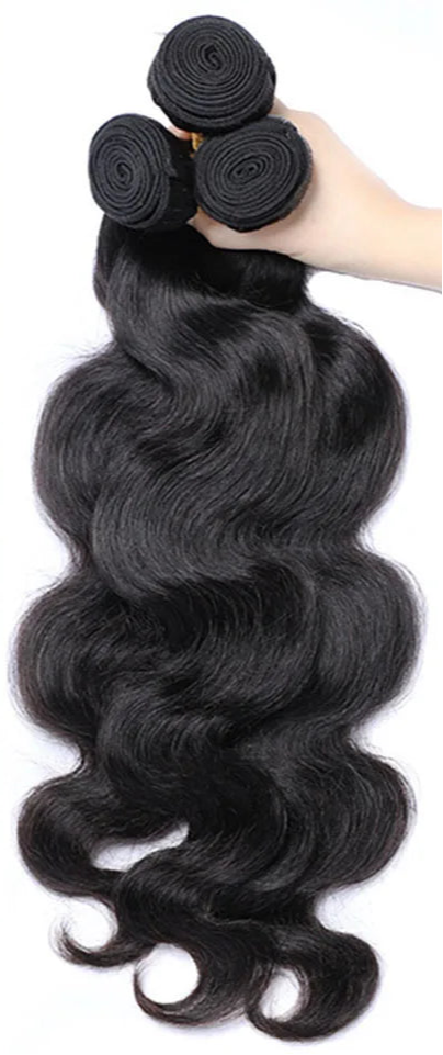 Premium Body Wave Human Hair Bundles - 100% Hair, Machine Double Weft, Dye & Perm Ready