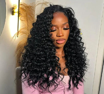 Premium Deep Wave Human Hair Bundles – 100% Virgin Hair, No Shedding, Fast Delivery