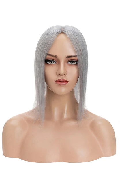 Premium 100% Human Hair Silk Base Topper – Lightweight, Natural Look & Customizable