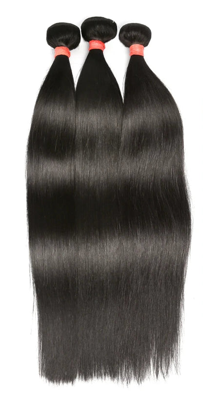 Premium Straight Human Hair Bundles – 100% Virgin Hair Extensions for Sleek Styles
