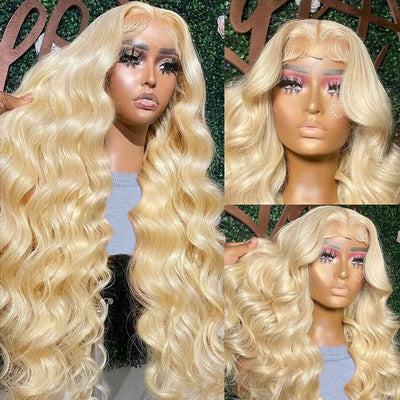 MELODIE 613 Honey Blonde Body Wave Lace Front Wig | 13x6 Transparent Swiss Lace, Brazilian Hair