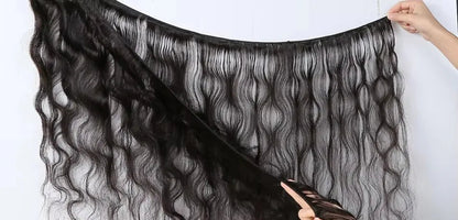 Premium Body Wave Human Hair Bundles – Natural, Machine Double Weft, Can Be Permed, No Chemical Processing