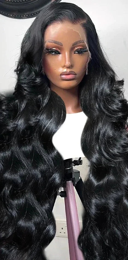 Premium Lace Front Body Wave Human Hair Wig – Long 26"+ Length, 100% Virgin Hair, Transparent Swiss Lace, Natural Pre-Plucked Hairline
