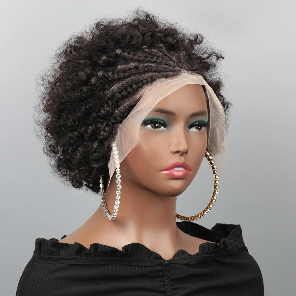 Kinky Curly 13x4 Lace Wig – 4-16 Inch, Swiss Lace, Human Hair, Transparent Lace, Permable, No Chemicals