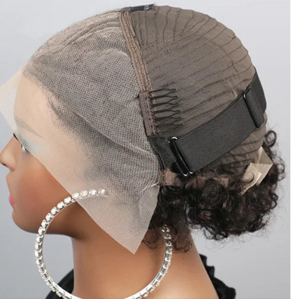 Kinky Curly 13x4 Lace Wig – 4-16 Inch, Swiss Lace, Human Hair, Transparent Lace, Permable, No Chemicals