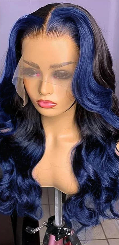Long Wavy Synthetic Lace Wig for Black Women – Heat Resistant, Adjustable Fit, Natural Look