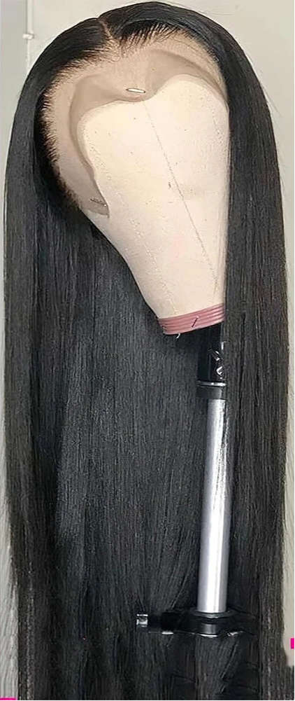 180% Density Straight Synthetic Lace Front Wig – Heat-Resistant, Natural Look, Soft and Comfortable Fit