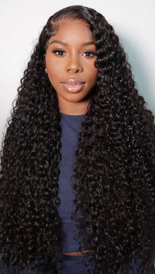 Premium Deep Wave Human Hair Bundles with Closure - 100%  Virgin Hair