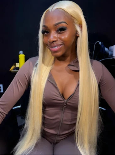 Straight 613 Blonde Human Hair Bundles - Soft, Durable, & Dye-Friendly Extensions