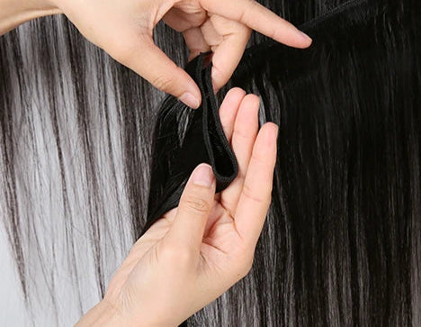 Premium Straight Human Hair Weave - Machine Double Weft, Straightened, Can Be Permed, Autumn-Ready, Suitable for Darker Dyes