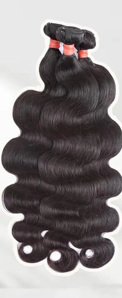 Premium Body Wave Human Hair Bundles – Natural, Machine Double Weft, Can Be Permed, No Chemical Processing