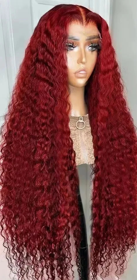 26+ Inch Deep Wave Virgin Brazilian Lace Wig – Transparent Swiss Lace, 13x6 & 13x4 Options