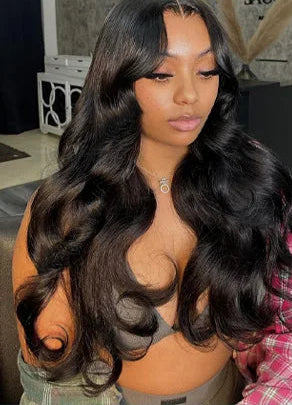 Virgin Body Wave Human Hair Bundles - 100% Unprocessed Human Hair, Machine Double Weft, Can Be Dyed & Permed