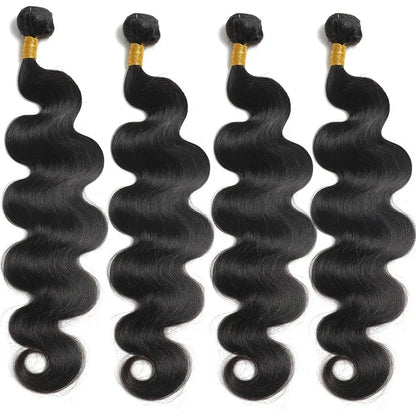 100% Human Hair Body Wave Weave – Double Weft, Permable & Dyeable