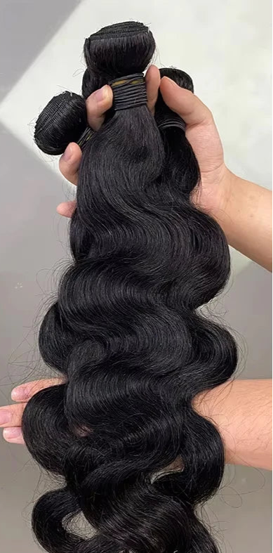 Body Wave Human Hair Bundles – 100% Virgin Human Hair, Permable, Tangle-Free