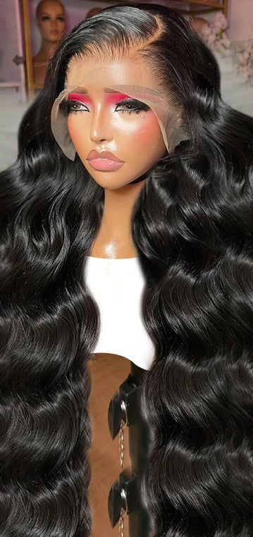 Premium Lace Front Body Wave Human Hair Wig – Long 26"+ Length, 100% Virgin Hair, Transparent Swiss Lace, Natural Pre-Plucked Hairline