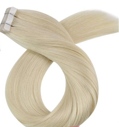 Moresoo Tape-In Hair Extensions | 100% Real Human Hair, 14-24 Inch, Straight Texture, Multiple Pack Sizes