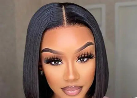 Premium Straight Lace Front Wig – 13x6 & 13x4 HD Transparent Lace, Pre-Plucked with Baby Hair, 180%-200% Density (4-16 Inches)