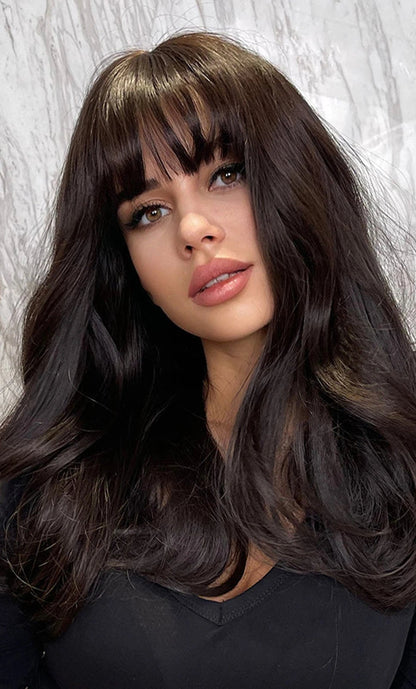 Clip-In Human Hair Blunt Bangs – 100% Natural Hair, Easy Attachment, and Heat-Friendly