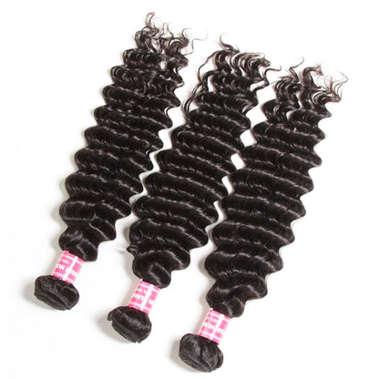 Premium Deep Wave Human Hair Extensions – Natural, Chemical-Free, and Dye-Friendly