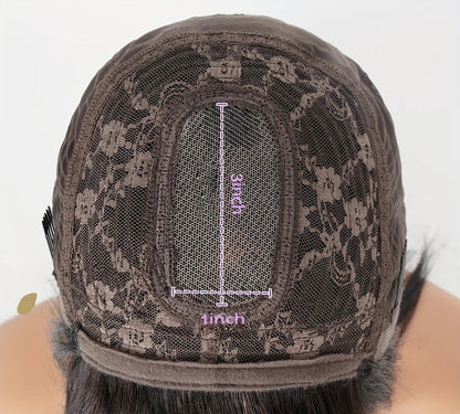 Straight Human Hair Wig - 150% Density, Natural Color, No Lace, Long-Lasting