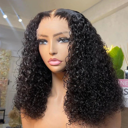 Short Deep Wave Hair Lace Front Wig – 13x4 Frontal & 4x4 Lace Closure