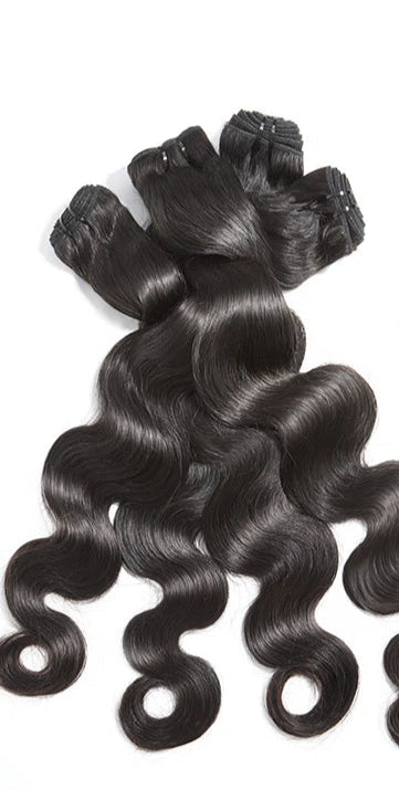 Peruvian Body Wave Human Hair Bundles - Virgin Hair, Double Weft, 100% Natural