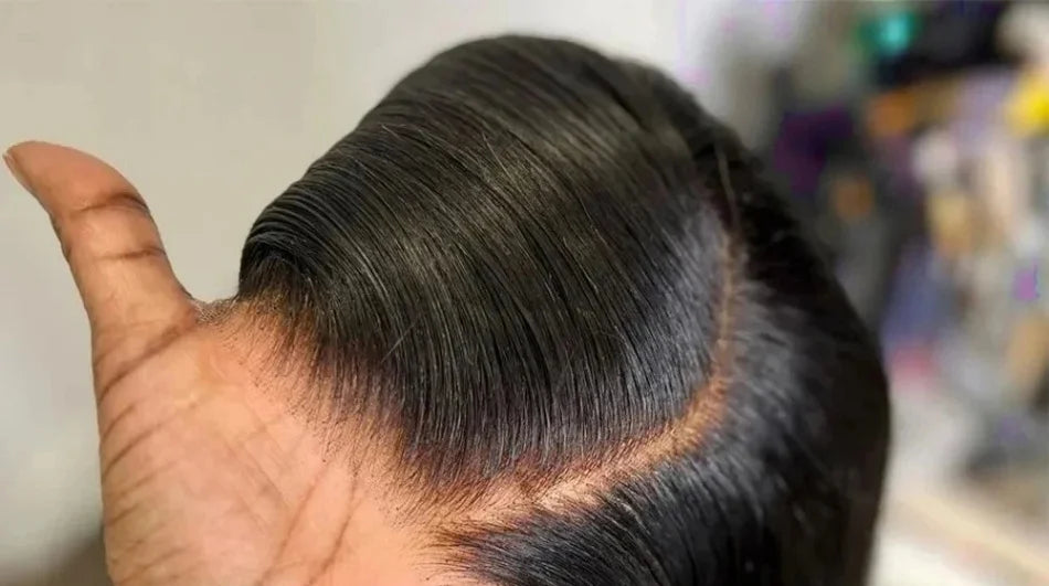 Premium 26+ Inch Straight 4x4 Lace Wig – Natural Human Hair, Pre-Plucked, Transparent Swiss Lace, Can Be Permed"