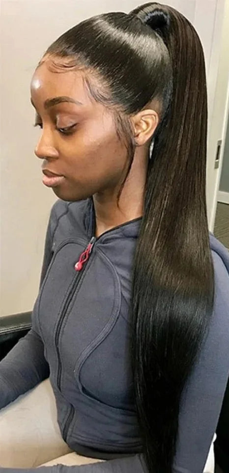 Virgin Hair Straight Clip-In Extensions – Sleek Look, Perm & Dye Friendly