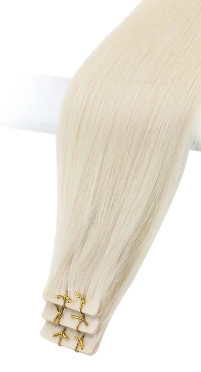 Virgin Human Hair Invisible Tape-In Extensions | 100% Real Hair, Lightweight & Reusable