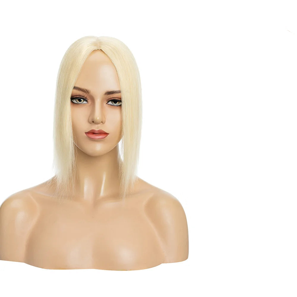 Premium 100% Human Hair Silk Base Topper – Lightweight, Natural Look & Customizable
