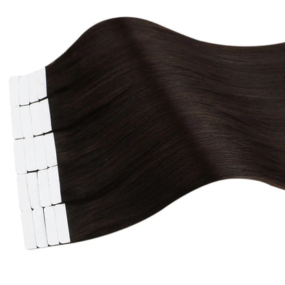Ugeat Tape In Hair Extensions – 100% Real Human Hair, 12" to 24" Straight, Seamless Skin Weft, Balayage, Reusable, Fast Shipping