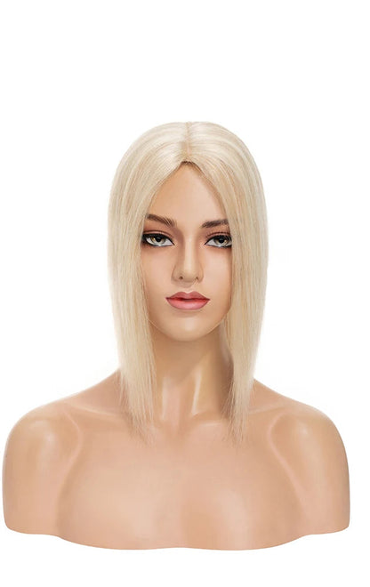 Premium 100% Human Hair Silk Base Topper – Lightweight, Natural Look & Customizable