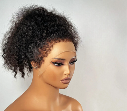 Curly 13x4 Lace Front Bob Wig – Pre-Plucked Curly Bob Frontal with 4x4 Lace Closure